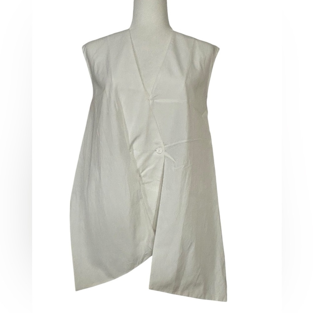 DIANE VON FURSTENBERG
WAIST-TIE TOP WHITE SIZE EXTRA SMALL SLEEVELESS BL… - Picture 3 of 12